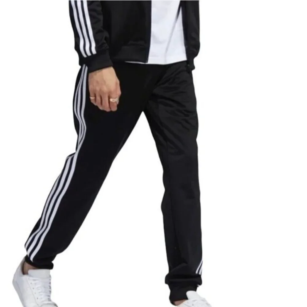 ADIDAS Men's‎ Pants Originals 3 Stripe Track Black/White H31304 Size XL Slim Fit